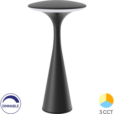 Lampe de table 3W 300lm 3en1 IP44 Noir dimmable (1/5)