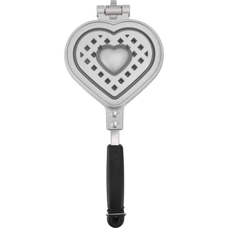 Panaille de forme de coeur Pan de gaufre antiadhésive Waffle Maker Pan à gâteau à double face Pan de cuisson Petite cuisine Appareils en aluminium (1/5)
