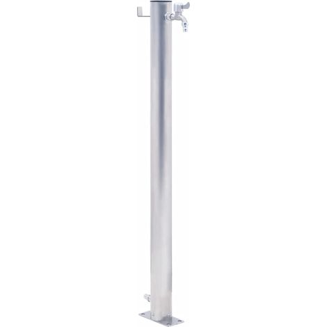 vidaXL Colonna d'Acqua da Giardino 100 cm Acciaio Inox Rotonda