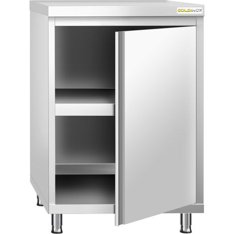 Meuble bas inox 600x600 mm PREMIUM - GOLDINOX (1/4)