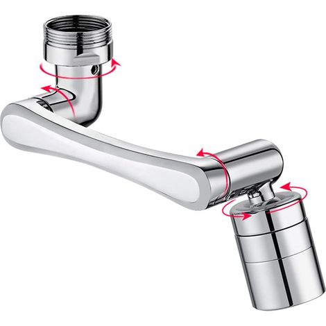 2-in-1-Armatur, universeller Spritzschutz, 2-fach verstellbare, drehbare Küchenarmatur