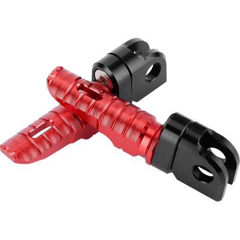 Paar vordere Fußrasten aus Aluminiumlegierung, passend für Kawasaki Ninja Z125 PRO, Z250/SL, Z400, Z900, Rot (1/5)