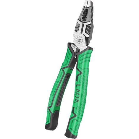 Spitzzange, Drahtschneider aus hartem Stahl, Drahtschneider mit langer Nase, Abisolierklemme, Crimpen, multifunktionale Handwerkzeuge, Flachzange – lange Nase, DOLASO