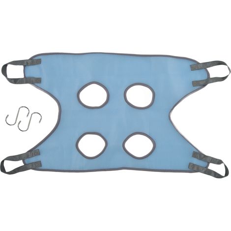 1 Hamac de toilettage, tissu mesh respirant, crochets robustes, pour bain et coupe des griffes, chiens (1/5)