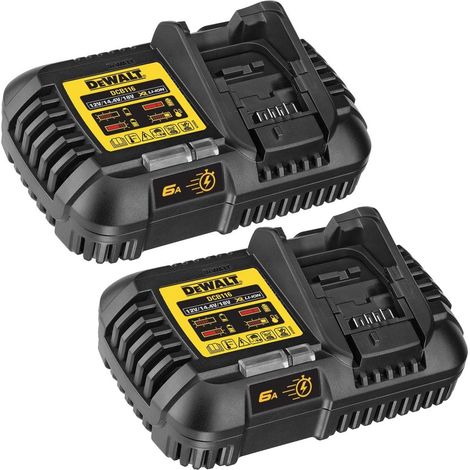 Dewalt DCB116 x 2 18v / 54v XR Flexvolt Fast Battery Charger - Dual Charging (1/2)