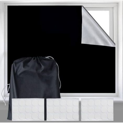 Ineasicer Blackout Blind 300 x 150 cm, No Drilling Required, 100% Blackout Material, Car Window, Travel Blind, Cut to Size to Fit All Windows, Baby Room (1/5)
