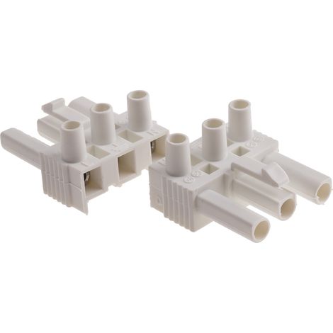 Bornier de raccordement RS PRO, 3 pôles , A visser, 16A ( Prix pour Paquet de 5 )