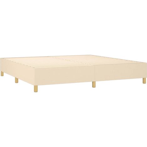Rete a doghe su gambe giroletto 200x200 cm tessuto panna TDL0207251