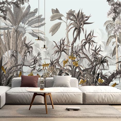 Papier peint panoramique - Forêt tropicale - 130 cm x 81 cm (1/4)
