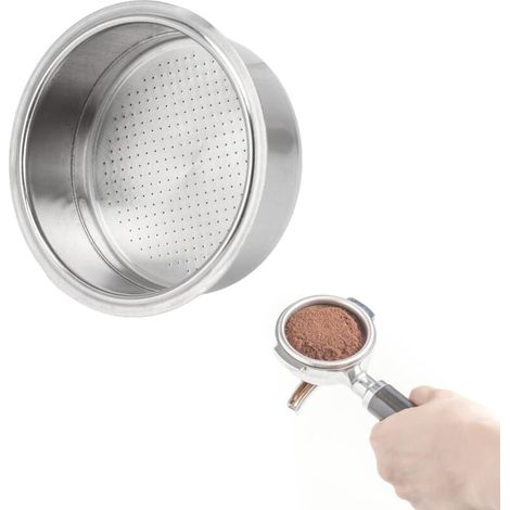 Filtro de acero inoxidable para cafetera, cesta de filtro de café, filtro presurizado A (1/4)
