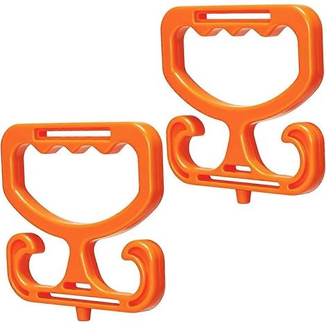 2 pièces sac courses Carrier sac courses support plastique sacs robuste Carry poignée Comfortable Grip Carry sacs (1/5)