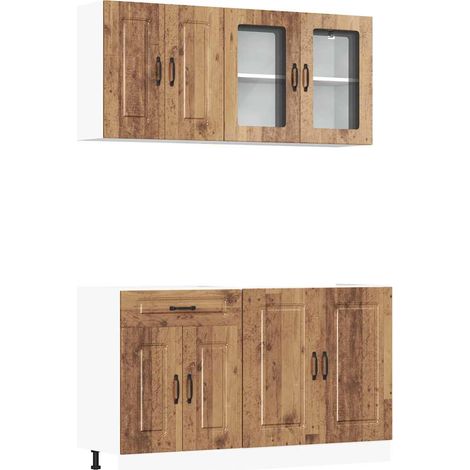 Maison Exclusive - Set Mobili da Cucina 4 pz Kalmar Legno Vecchio in Truciolato