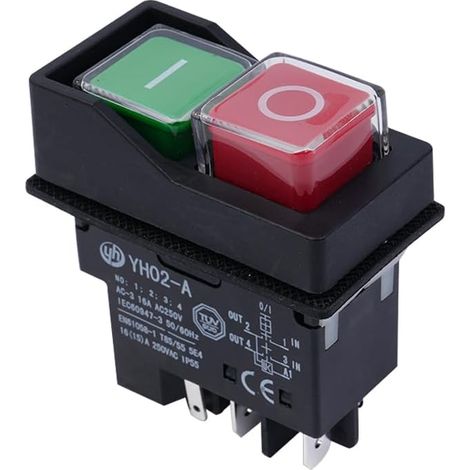 Electric Concrete Mixer Waterproof Electromagnetic Switch 240V On/Off Switch (1/5)