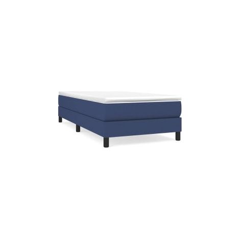 Sommier à lattes de lit avec matelas Bleu 80x200 Tissu (1/5)