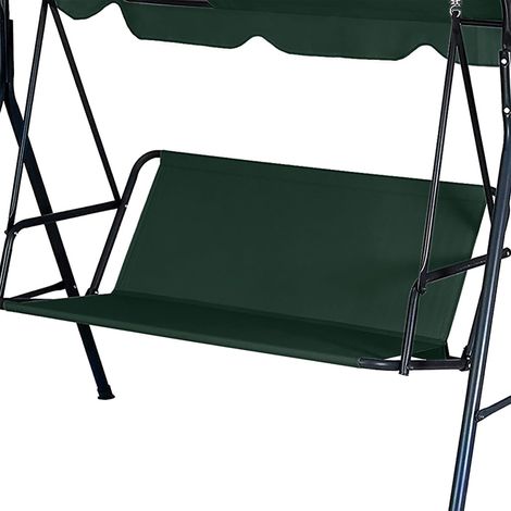 Ersatzbezug für Schaukel, 600D Oxford-Gewebe, wasserdicht, staubdicht, für Terrasse, Balkon und Garten (148x50x50 cm, Dunkelgrün)