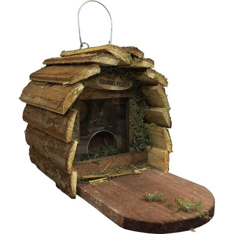 Wooden Wildlife Squirrel Feeder (1/5)