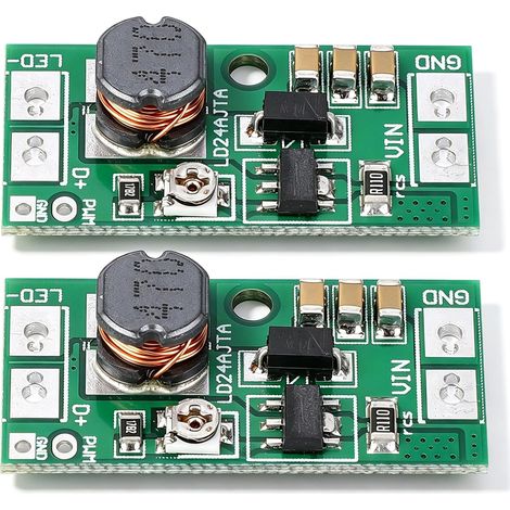 Pilote LED LD24AJTA, Gradation PWM 20W DC6-25V, Rapport élevé 5000:1 avec Commande à Broche Unique, pour Bandes Lumineuses LED 6V 9V 12V 18V 24V (1/5)