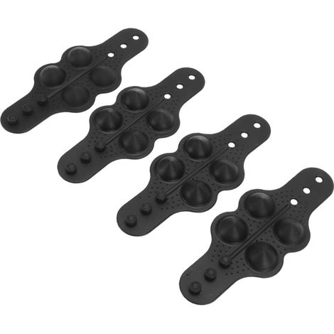 Lot de 4 Housses de Volant, Marqueur Central du Volant, Poignée de Massage Antidérapante en Silicone, Accessoires d'intérieur de Voiture pour Améliorer Le Confort (1/5)