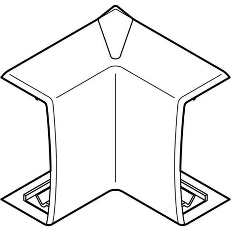 Angle intérieur Variasouple pour moulure Keva 50x15 mm - Lot de 2 - Blanc Artic - 11562 - Planet Wattohm