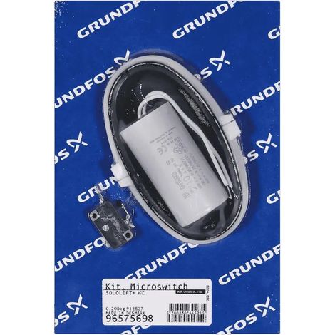 GRUNDFOS Pièce de rechange Kit Interrupteur à bascule Jeu de réparation Interrupteur à bascule SOLOLIFT+WC, 96575698