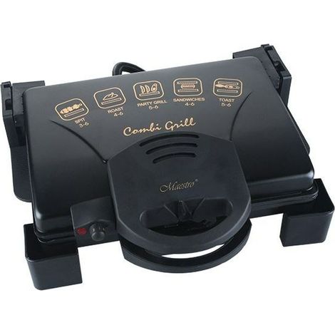 Maestro Feel-MR717 Grill eléctrico negro 1900W (1/5)
