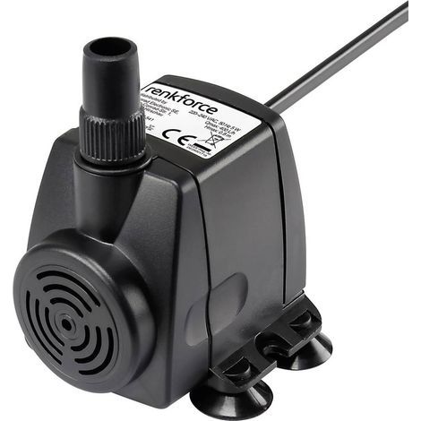 Pompe fontaine d'intérieur 400 l/h – Hauteur de refoulement max. 0.8 m – Débit max. 400 l/h – Pour espaces restreints – Renkforce (1/2)
