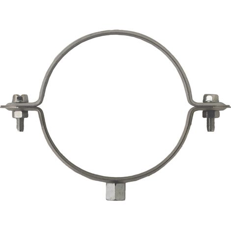 Collier Gouttière M8 pour Diamètre Tube Diam.125 Z.Blanc
