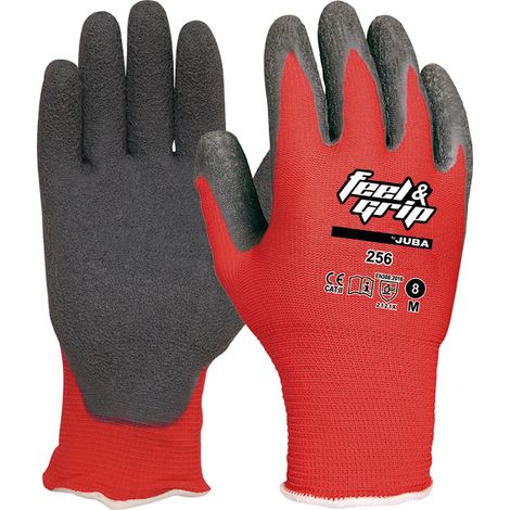 Guante bric xl10 p/latex feel&grip poliam ro/gr juba