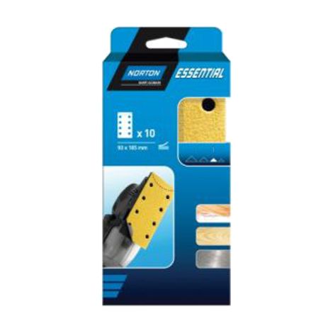 GARNITURE PAPIER VELCRO NON PERFORE NORTON 93185 GRAIN 180 -66623379834