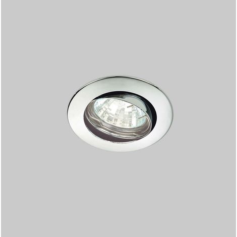 Nobile italia faretto incasso orientabile tondo cromo lucido 4112/h/cr