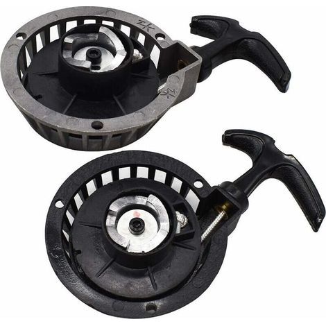 Démarreur facile à tirer, Tianer 2 PCS Mini démarreur à traction en alliage Booster Démarreur à rappel Démarreur à traction facile Convient aux vélos de poche 2 temps 49CC Minimoto ATV Quads. (1/4)
