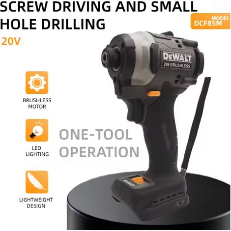 DEWALT DCF85M Visseuse à chocs sans fil 18V XR brushless, outil nu, montage structure métallique ossature (1/5)