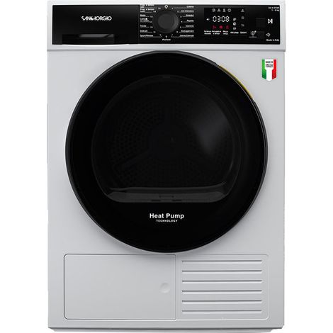 Sangiorgio, Asciugatrice a Pompa di Calore, 9 Kg, Libera Installazione, Classe A+++