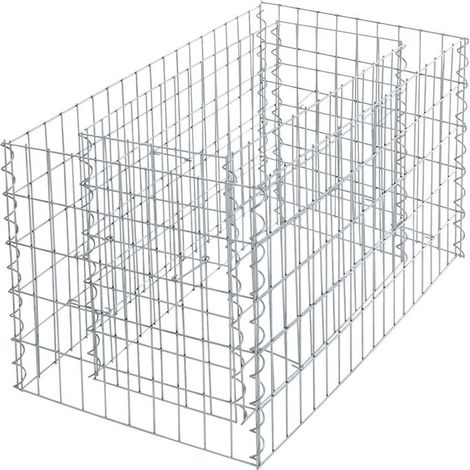 Gabionenhochbeet Hochbeet Gabione 360x50x50 cm Pflanzkorb Drahtgitter Steinkorb