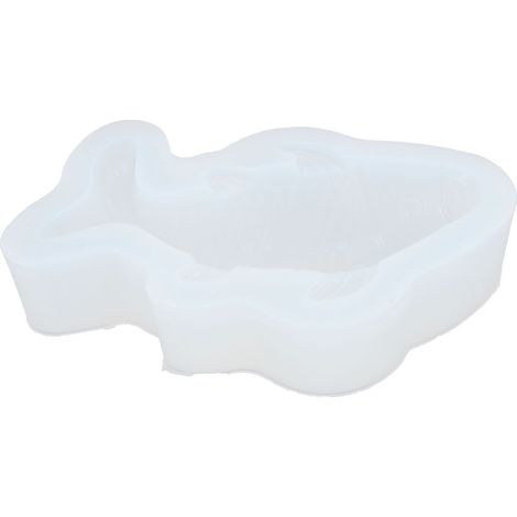 Weiße, fischförmige Silikonform zur Herstellung von Fondant, Schokolade, Eiscreme und Seife. Zubehör für die Seifenherstellung und andere Produkte. (1/5)
