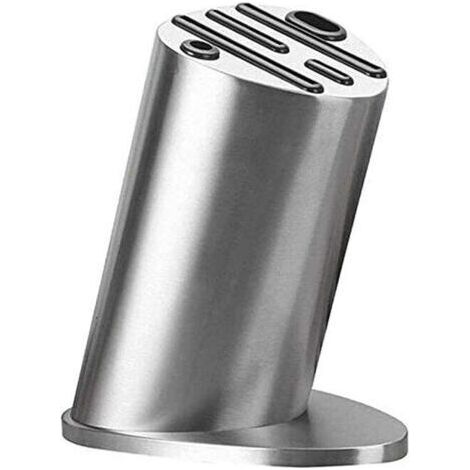 Ménage en Acier Inoxydable Bloc de Couteaux Support de Couteau Support de Rangement ustensile de Cuisine Pratique pour Le thé au Lait Bar café-Ensoleillé (1/5)