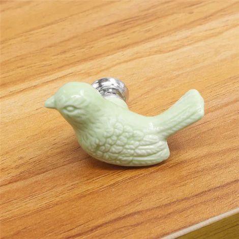 Ensemble de 5 poignées de tiroir en céramique Peace Dove, quincaillerie de poignée de meuble originale et élégante.