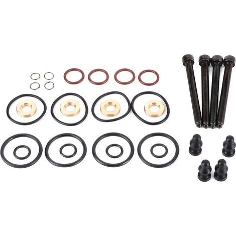 4 ensembles Kit de réparation de joint d'injecteur de carburant boulon de serrage d'assemblage d'étanchéité 1417010997 adapté pour A2/A3/A4/A6 (1/5)