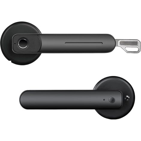 Serrure de porte intelligente Serrure de porte électronique Ttlock Bluetooth poignée de verrouillage d'empreintes digitales biométrique Rechargeable par USB antivol entrée sans clé maison intelligente (1/5)
