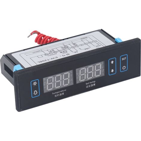 Digitalthermostat mit zwei Sensoren und PID-Temperaturregler für Heiz- und Kühlsysteme (220 V Wechselstrom) (1/5)