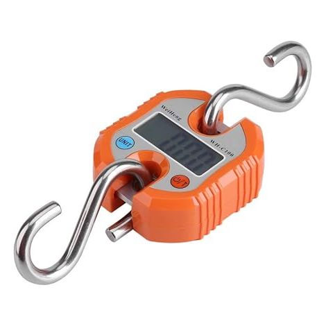 Electronic Portable Digital Luggage Scales with LCD Display Hook 150 kg/300 lbs Orange (1/5)