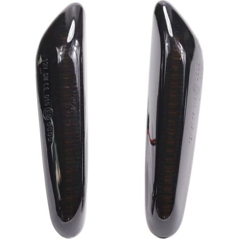Clignotants Led Indicateur Latéral Dynamique Remplacement Pour B-MW 1 3 5 Series E60 E61 E81 E82 E88 E46 E90 E91 E92 E93 X3 E83 X1 E84 (noir) (1/5)
