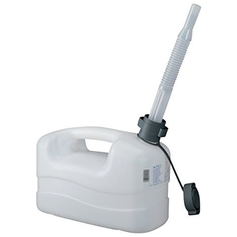 Pressol Wasserkanister-5 Liter aus Polyethylen Lebensmittelecht für Trinkwasser und flüssige Lebensmittel PE-mit flexiblem Auslauf (1/2)
