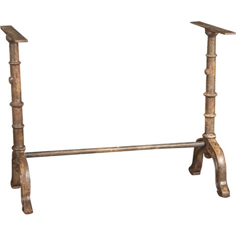 Garden table leg base Solid iron and cast iron structure, ideal for indoors and outdoors. Stone, marble, glass, wood tops (1/5)