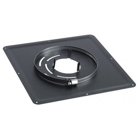 Piastra di pulizia in inox nero TEN 40x40 diametro 180mm
