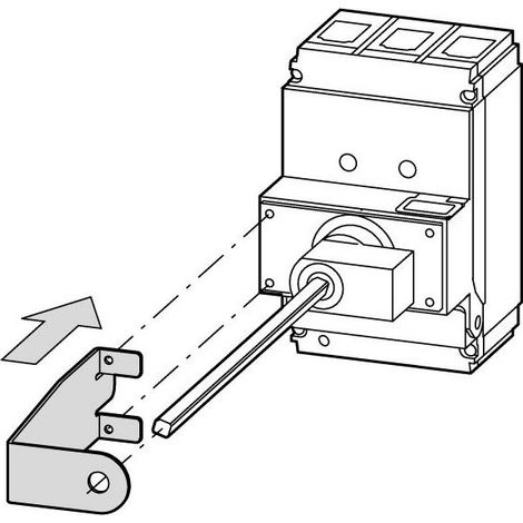 Support d'axe pour XHB-DA EATON NZM1-XHB-DA-AS