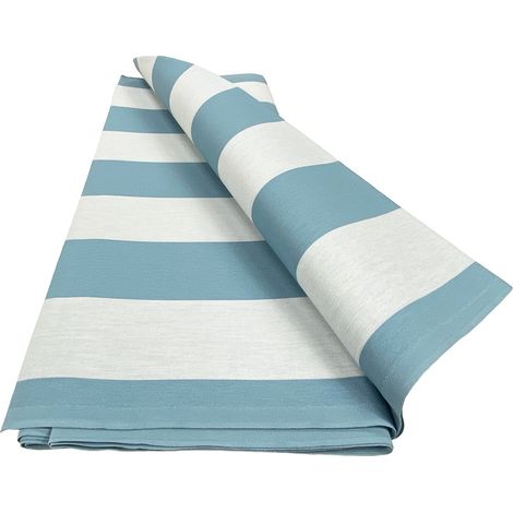 TURIN TAUD DE SOLEIL TISSU balcon extérieur JARDIN AU MÈTRE en acrylique hauteur cm. 140 RANGÉES PAIRES Bleu clair