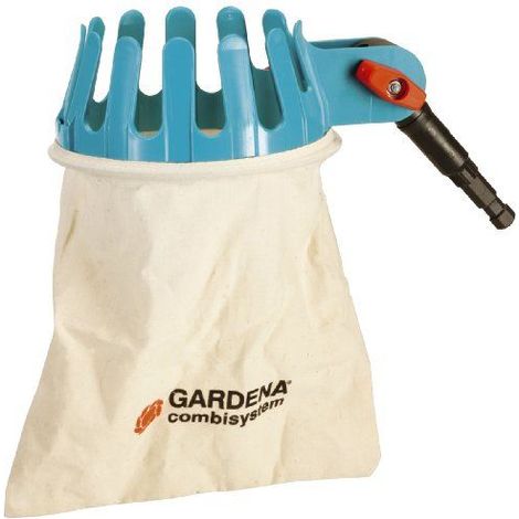Gardena – Cueille-fruits combisystem 3110 – Longueur jusqu'à 5 m – Sac collecteur en maille – Poignée anti-dérapante pour récolte facile