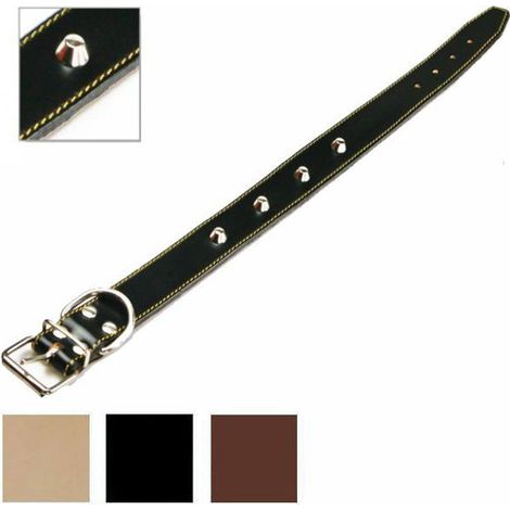COLLARE PER CANI FODERATO CON BORCHIE 25x510 mm