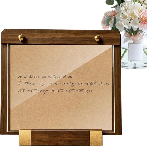 Tisch-Schildhalter Transparente horizontale stabile Stütze Tisch-Schild-Ausstellungsständer Für Büro, Desktop, Geschäft, Verkaufsstand, Hotel, Rezeption, Restaurant, Hochzeit (1/5)